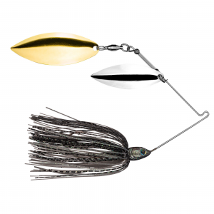 Image of Strike King Tour Grade Double Willow Spinnerbait | Mouse; 1/2 oz.