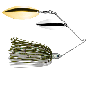 Image of Strike King Tour Grade Double Willow Spinnerbait | Olive Shad; 1/2 oz.
