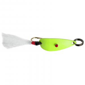 Image of Hofmann's Lures Frizz's Spoon | Chartreuse White; 3/32 oz.