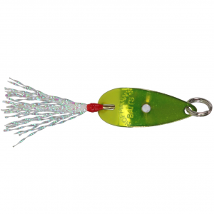 Image of Hofmann's Lures Frizz's Spoon | Candy Flash Chartreuse; 3/32 oz.