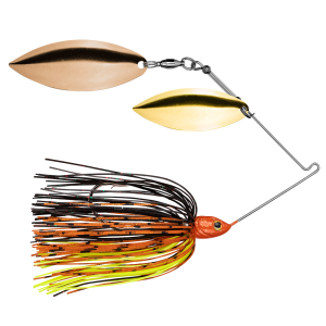 Image of Strike King Tour Grade Compact Double Willow Spinnerbait | Green Tomato; 1/2 oz.