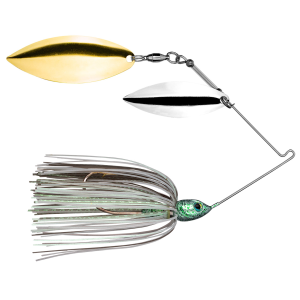 Image of Strike King Tour Grade Compact Double Willow Spinnerbait | Green Glimmer; 1/2 oz.