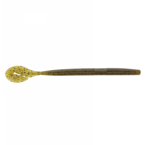 Image of Yamamoto Speed Senko Worm | Green Pumpkin w/ Black Flake; 7 in.