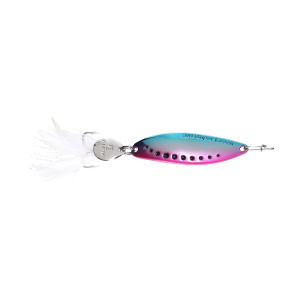 Image of Clam Super Leech Flutter Spoon | Rainbow; 3/8 oz.