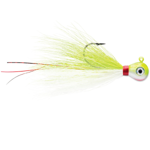 Image of VMC Bucktail Jigs | Chartreuse White; 1 oz.