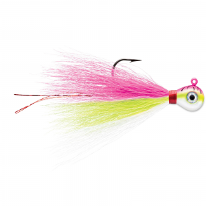 Image of VMC Bucktail Jigs | Pink Fire UV; 1 oz.