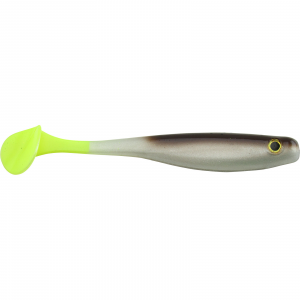 Image of Big Bite Baits Suicide Shad | Green Pumpkin-Pearl Belly-Chartreuse Tail; 5 in.