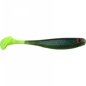 Image of Big Bite Baits Suicide Shad | Sprayed Grass-Chartreuse Tail; 5 in.