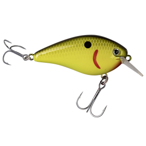 Image of Strike King Hard Knock KVD Square Bill Crankbait | Chartreuse-Black Back; 3 in.