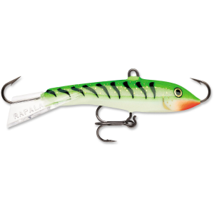 Image of Rapala Jigging Rap | Glow Green Tiger; 2 in.
