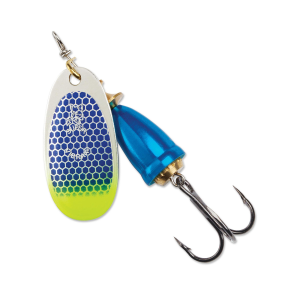 Image of Blue Fox Classic Vibrax Spinner | Blue Scale Chartreuse Tip UV; 6
