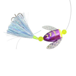 Image of Rapture Trolling Flies Lake Trout Rig | Purple Fern