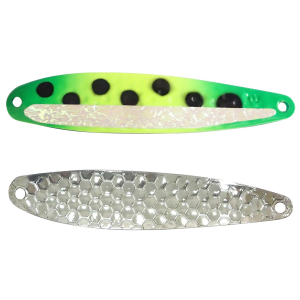 Image of Dreamweaver Super Slim Spoon | Glow Frog/Silver Belly; 3 5/8 in.