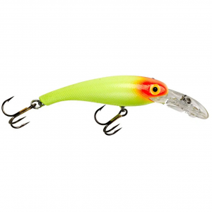 Image of Cotton Cordell Wally Diver | Chartreuse-Red Eye; 2 1/2 in.