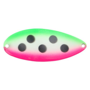 Image of ACME Tackle Little Cleo Spoon | Super Glow Watermelon; 1/3 oz.