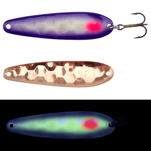 Image of Moonshine Lures Walleye Spoon | Pink Eye; 3 in.