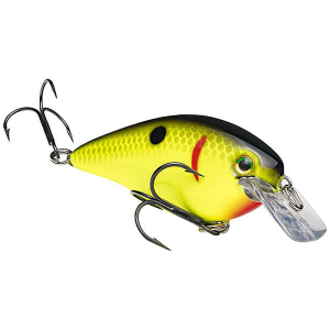 Image of Strike King KVD Square Bill Crankbait | Black Back Chartreuse; 1.0