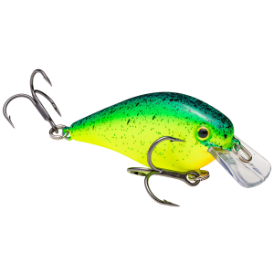 Image of Strike King KVD Square Bill Crankbait | Chartreuse Blue Black Splatterback; 1.5