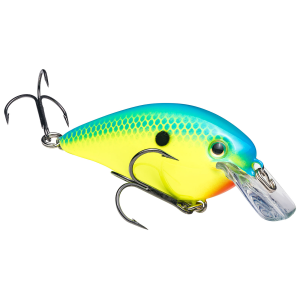 Image of Strike King KVD Square Bill Crankbait | Powder Blue Back Chartreuse; 1.5