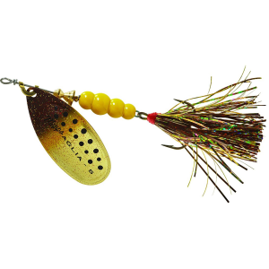 Image of Mepps Aglia Flashabou Spinner | Brown Trout Brown/Gold; 1/3 oz.