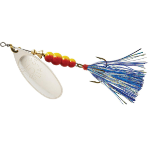 Image of Mepps Aglia Flashabou Spinner | Silver Blue/Silver; 1/2 oz.