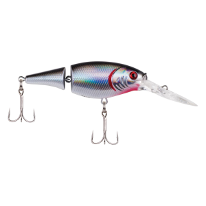 Image of Berkley Flicker Shad Jointed Crankbait | Black Silver; 2 3/4 in.