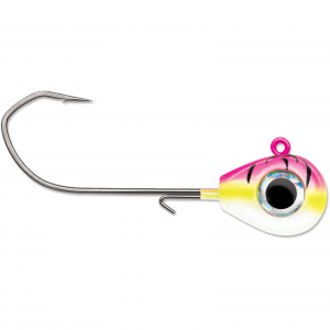 Image of VMC Sleek Jig Heads | Pink Fire UV; 3/8 oz.