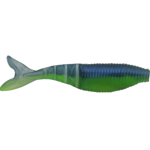 Image of Yamamoto Zako Swimbait | Chartreuse/Electric Blue Laminate; 4 in.
