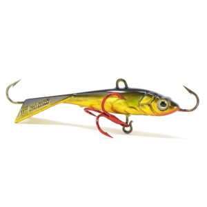 Image of Clam Tikka Mino Jigging Lure | Gold Black Holographic; 3/16 oz.