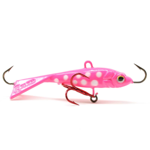 Image of Clam Tikka Mino Jigging Lure | Glow Pink Wonderbread; 3/16 oz.