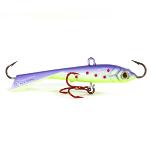 Image of Clam Tikka Mino Jigging Lure | Chart-Purple Glow Wonderbread; 5/16 oz.