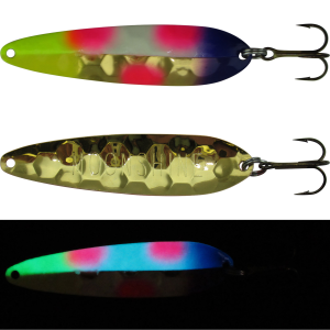 Image of Moonshine Lures Half Moon Walleye Spoon | Liplock - Gold; 3 in.