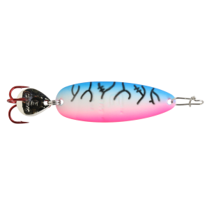 Image of Clam Ribbon Leech Flutter Spoon | Glow Rainbow Lightning; 1/16 oz.