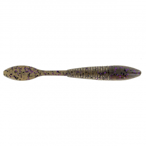 Image of Big Bite Baits Scentsation Smasher Soft Bait | Smoke Black Purple Flake; 3 1/2 in.