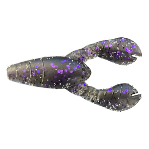 Image of Great Lakes Finesse Snack Craw | Smoke Clear Purple Flake