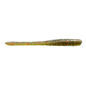 Image of Great Lakes Finesse Drop Worm | Green Pumpkin Red Flake