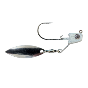 Image of Great Lakes Finesse Sneaky Underspin | White Shad-Silver Blade; 5/16 oz.