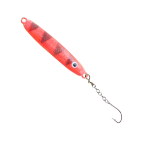 Image of Hali Sukkula Jig | Red Fluorescent Glow Perch; 35 mm