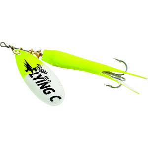 Image of Mepps Flying C Spinner | Hot Chartreuse/Glo Chartreuse; 7/8 oz.