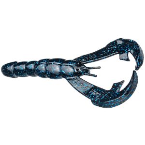 Image of Strike King Rage Tail Craw Soft Bait | Black/Blue Flake; 4 in.