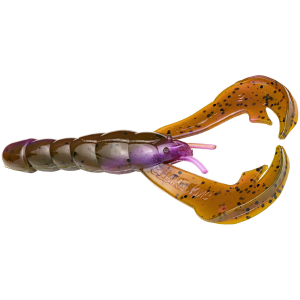 Image of Strike King Rage Tail Craw Soft Bait | Green Pumpkin Purple Swirl; 4 in.