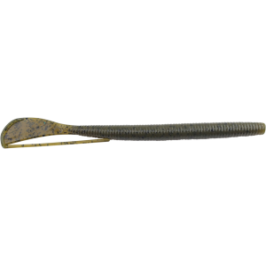 Image of Strike King Rage Cut-R Worms | Green Pumpkin; 6 in.