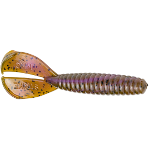 Image of Strike King Rage Menace | Green Pumpkin Purple Swirl; 3.5 in.