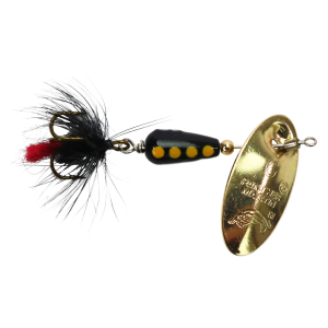 Image of Panther Martin InLine Swivel Regular Fly Spinner | Gold-Black; 1/8 oz.