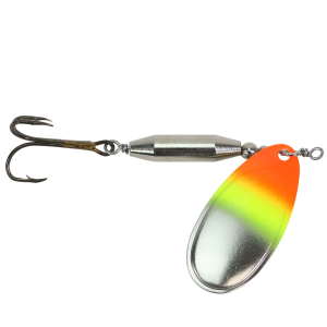 Image of Hofmann's Lures Superior Salmon & Steelhead Spinner | Orange Chartreuse; 1/3 oz.