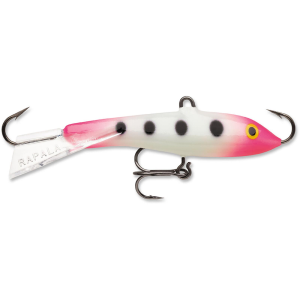 Image of Rapala Jigging Rap | Glow Pink Squirrel; 1 1/2 in.