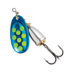 Image of Blue Fox Classic Vibrax Spinner | Blue/Fluorescent Yellow/Silver UV; 5