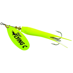 Image of Mepps Flying C Spinner | Hot Chartreuse/Hot Chartreuse; 5/8 oz.