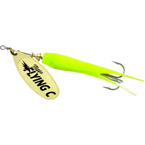 Image of Mepps Flying C Spinner | Hot Chartreuse/Gold; 5/8 oz.