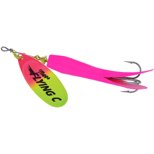 Image of Mepps Flying C Spinner | Hot Pink-Hot Pink-Chartreuse; 5/8 oz.